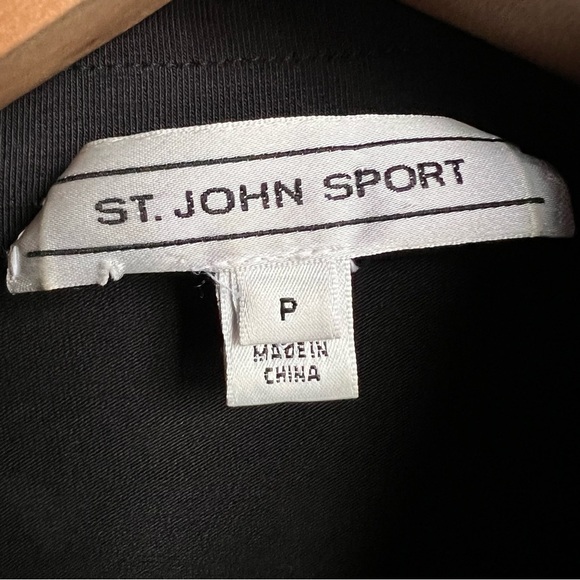 St. John Sport Womens Full Zip Standard Collar Cotton Lightweight Jacket, Size P - Picture 6 of 10